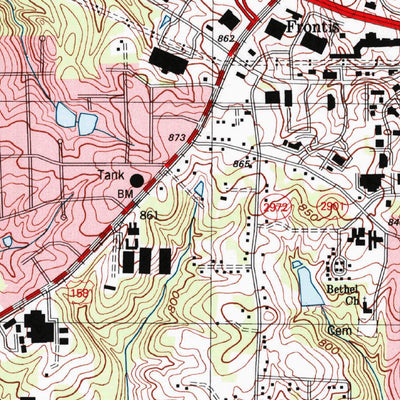 United States Geological Survey Winston-Salem West, NC (1997, 24000-Scale) digital map