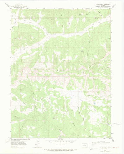 United States Geological Survey Winter Flats, CO (1968, 24000-Scale) digital map