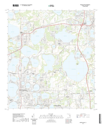 United States Geological Survey Winter Haven, FL (2021, 24000-Scale) digital map