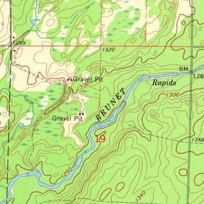 United States Geological Survey Winter, WI (1972, 24000-Scale) digital map