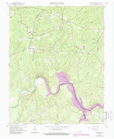 United States Geological Survey Winterpock, VA (1963, 24000-Scale) digital map