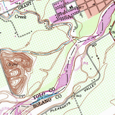 United States Geological Survey Winters, CA (1953, 24000-Scale) digital map
