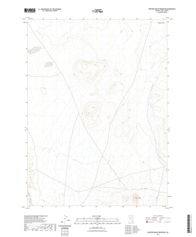 United States Geological Survey Winters Ranch Reservoir, NV (2021, 24000-Scale) digital map
