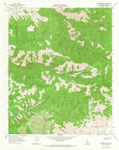 United States Geological Survey Winters Ridge, CA (1966, 24000-Scale) digital map