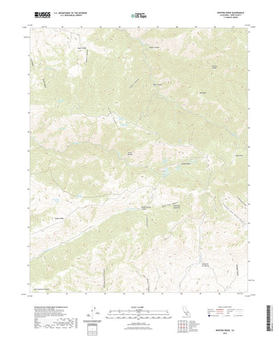 United States Geological Survey Winters Ridge, CA (2022, 24000-Scale) digital map