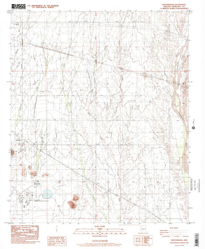 United States Geological Survey Wintersburg, AZ (1984, 24000-Scale) digital map