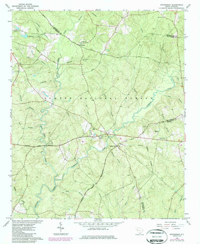 United States Geological Survey Winterseat, SC (1965, 24000-Scale) digital map