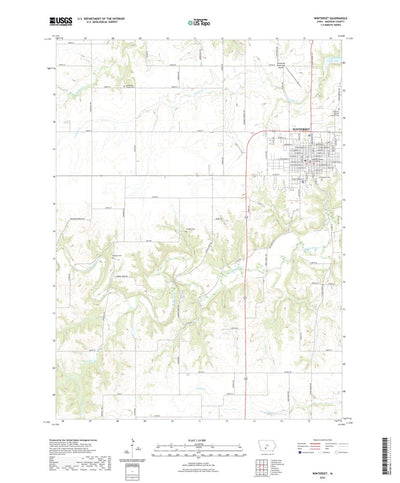 United States Geological Survey Winterset, IA (2022, 24000-Scale) digital map