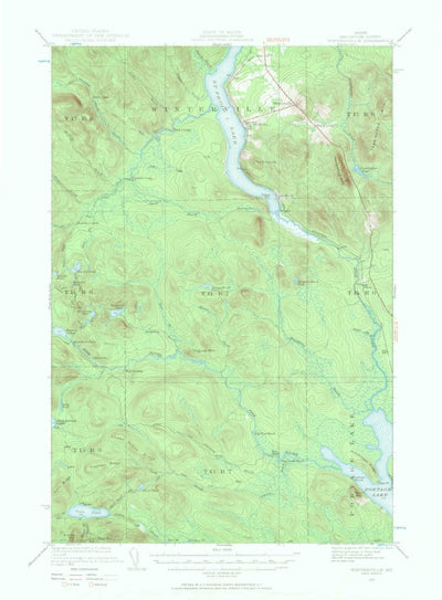 United States Geological Survey Winterville, ME (1928, 62500-Scale) digital map