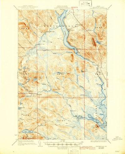 United States Geological Survey Winterville, ME (1931, 62500-Scale) digital map