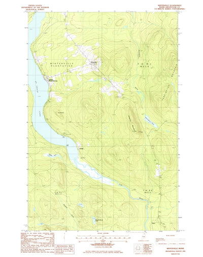 United States Geological Survey Winterville, ME (1985, 24000-Scale) digital map