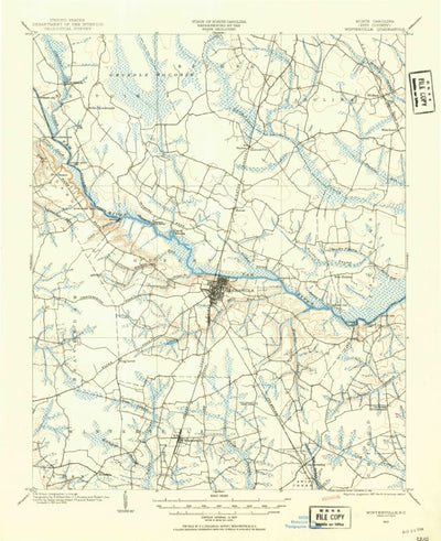 United States Geological Survey Winterville, NC (1903, 62500-Scale) digital map