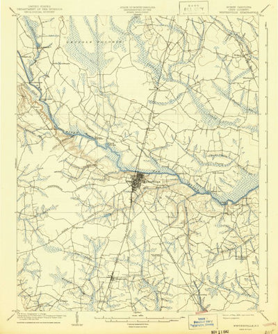United States Geological Survey Winterville, NC (1905, 62500-Scale) digital map