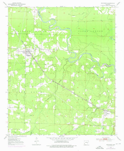 United States Geological Survey Winthrop, AR (1950, 24000-Scale) digital map