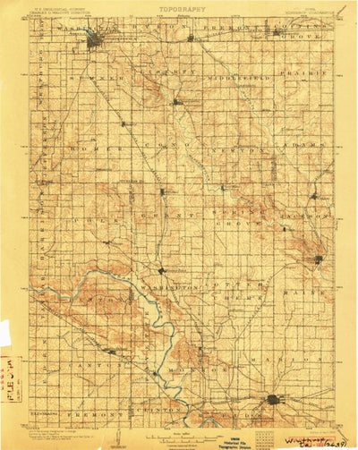 United States Geological Survey Winthrop, IA (1903, 125000-Scale) digital map