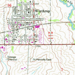 United States Geological Survey Winthrop, IA (1973, 24000-Scale) digital map