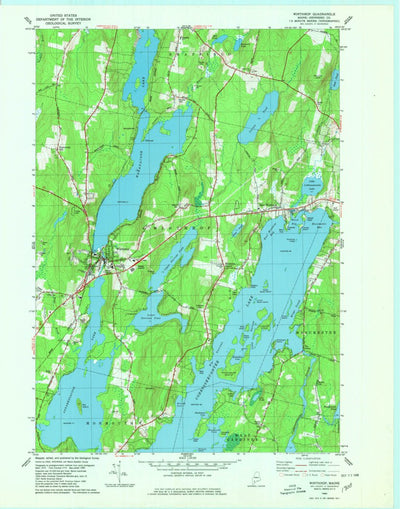 United States Geological Survey Winthrop, ME (1980, 24000-Scale) digital map