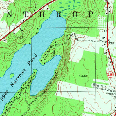 United States Geological Survey Winthrop, ME (1980, 24000-Scale) digital map