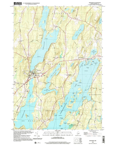 United States Geological Survey Winthrop, ME (2000, 24000-Scale) digital map