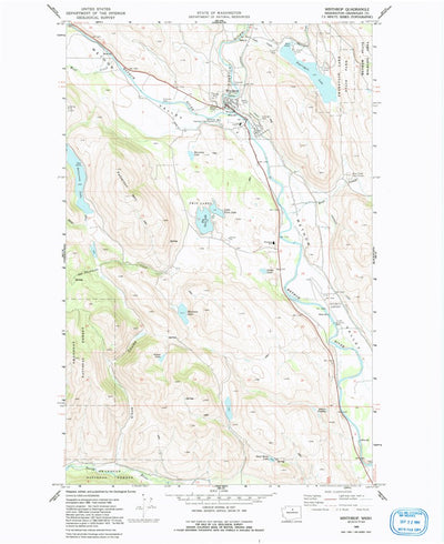 United States Geological Survey Winthrop, WA (1969, 24000-Scale) digital map