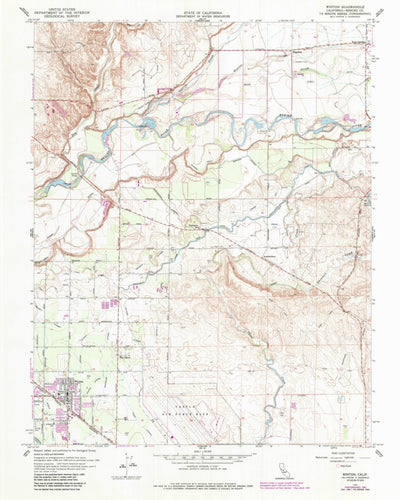 United States Geological Survey Winton, CA (1961, 24000-Scale) digital map