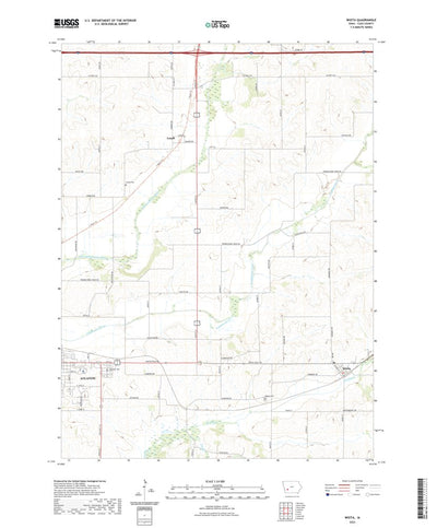 United States Geological Survey Wiota, IA (2022, 24000-Scale) digital map