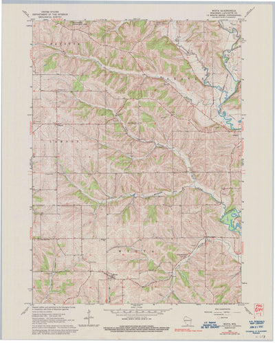 United States Geological Survey Wiota, WI (1962, 24000-Scale) digital map
