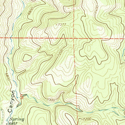 United States Geological Survey Wirt Canyon, NM (1963, 24000-Scale) digital map