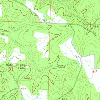 United States Geological Survey Wirth, AR-MO (1968, 24000-Scale) digital map