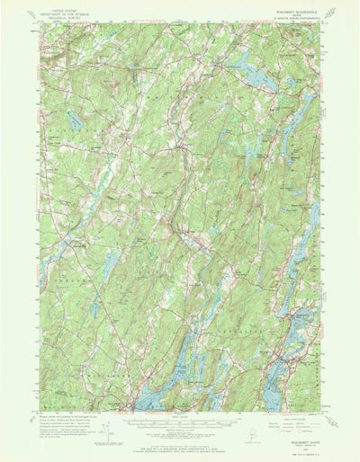 United States Geological Survey Wiscasset, ME (1957, 62500-Scale) digital map