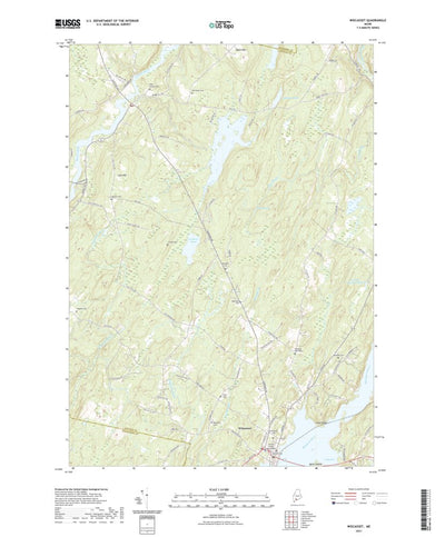United States Geological Survey Wiscasset, ME (2021, 24000-Scale) digital map