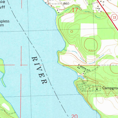 United States Geological Survey Wisconsin Dells North, WI (1975, 24000-Scale) digital map