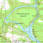 United States Geological Survey Wisconsin Dells North, WI (1975, 24000-Scale) digital map