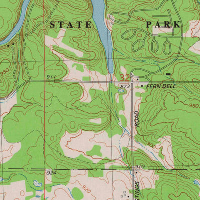United States Geological Survey Wisconsin Dells South, WI (1975, 24000-Scale) digital map