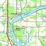 United States Geological Survey Wisconsin Dells, WI (1985, 100000-Scale) digital map