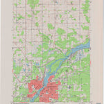 United States Geological Survey Wisconsin Rapids North, WI (1984, 24000-Scale) digital map