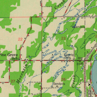 United States Geological Survey Wisconsin Rapids, WI (1957, 48000-Scale) digital map