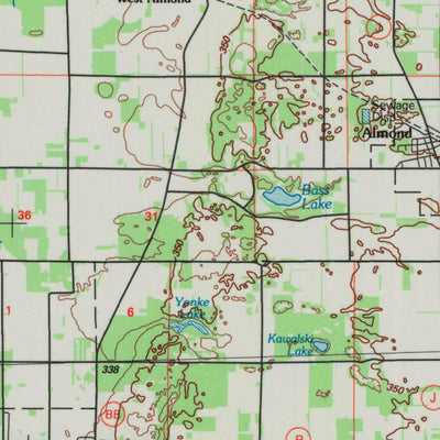 United States Geological Survey Wisconsin Rapids, WI (1985, 100000-Scale) digital map