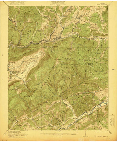 United States Geological Survey Wise, VA (1921, 62500-Scale) digital map