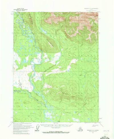 United States Geological Survey Wiseman A-4, AK (1970, 63360-Scale) digital map