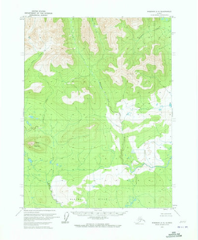 United States Geological Survey Wiseman A-5, AK (1970, 63360-Scale) digital map