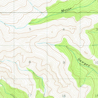 United States Geological Survey Wiseman B-1, AK (1971, 63360-Scale) digital map