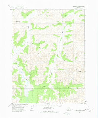 United States Geological Survey Wiseman B-3, AK (1971, 63360-Scale) digital map