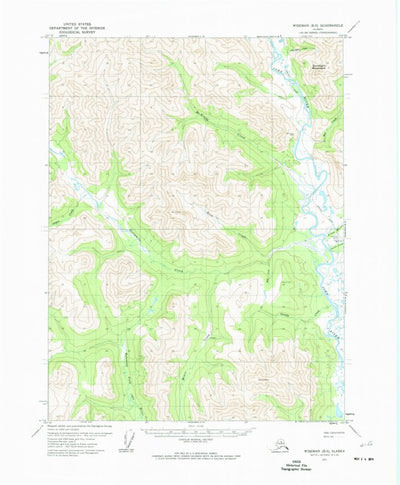 United States Geological Survey Wiseman B-5, AK (1971, 63360-Scale) digital map