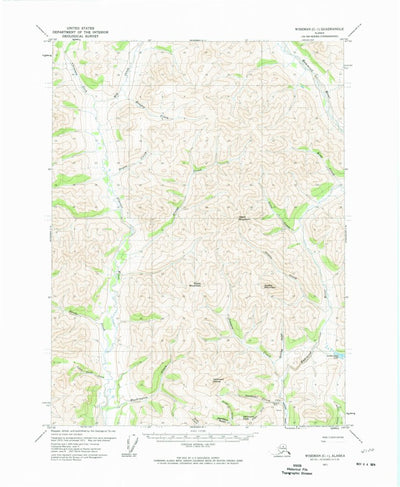 United States Geological Survey Wiseman C-1, AK (1971, 63360-Scale) digital map