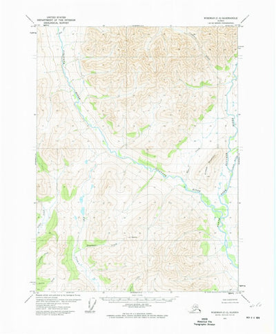 United States Geological Survey Wiseman C-3, AK (1971, 63360-Scale) digital map