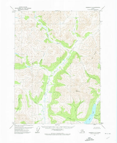 United States Geological Survey Wiseman C-4, AK (1971, 63360-Scale) digital map