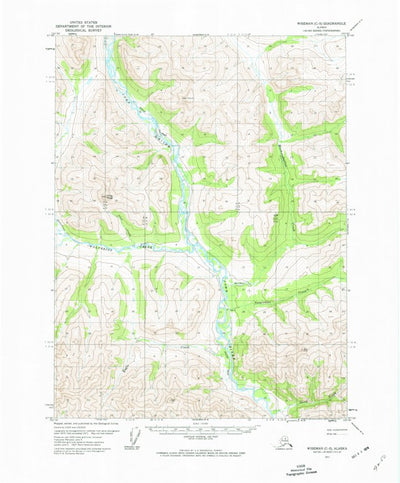 United States Geological Survey Wiseman C-5, AK (1971, 63360-Scale) digital map