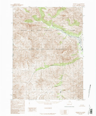 United States Geological Survey Wiseman C-6, AK (1986, 63360-Scale) digital map