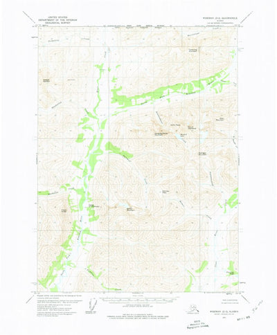 United States Geological Survey Wiseman D-2, AK (1971, 63360-Scale) digital map